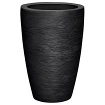 Vaso Grafiato Moderno Jardim Decoração Preto Nº48 Plástico