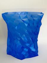 Vaso Grande Azul em Relevo em Impressão 3D - Insight Decor