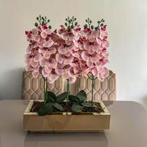 Vaso Grande Dourado Espelhado Centro De Mesa