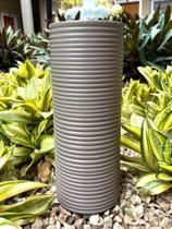 Vaso Grande em Ceramica com Textura - Acabamento Verde Claro Fosco Vaso Grande em Ceramica com Textura - Acabamento Verde Claro Fosco