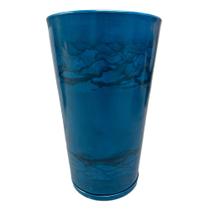 Vaso Grande Marmorizado 60cm Polietileno Decoração Jardim - Azul