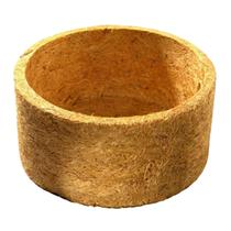 Vaso Grande Pendente Fibra De Coco Com Prato E Corrente