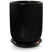 Vaso grande + prato paris pozzani - porcelana preto Vaso grande + prato paris pozzani - porcelana preto