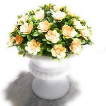 Vaso Grego Grande + Bucho Flores Amarelo Artificial para Decoração Festas, Casamentos, Casa