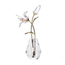 Vaso Hobbyme Crystal Tiger Lily, rosa, 11x19x8cm Vaso Hobbyme Crystal Tiger Lily, rosa, 11x19x8cm