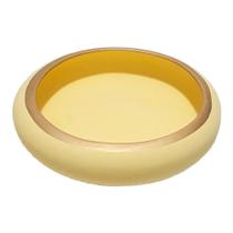 Vaso Ikebana Baixo Cerâmica Fosca Decor Plantas Garden Gold