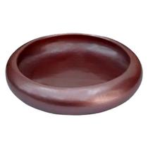 Vaso Ikebana Baixo Redondo Cerâmica Decor de Plantas Garden - Brown