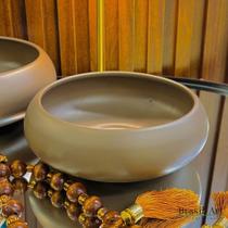 Vaso Ikebana Tradicional M Licor de Cacau - Cerâmica Tons Terrosos