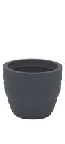 Vaso inca basic em polietileno grafite 24 cm tramontina
