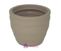 Vaso Inca Tramontina Basic em Polietileno Areia 24 cm