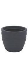 Vaso Inca Tramontina Basic em Polietileno Grafite 24 cm