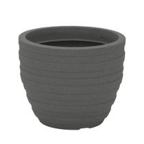 Vaso Inca Tramontina em Polietileno Cimento 38 cm Vaso Inca Tramontina em Polietileno Cimento 38 cm