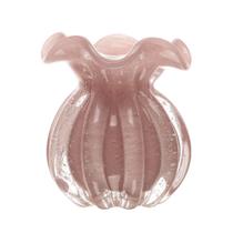 Vaso Italy Trouxinha em Vidro Rosa Leitoso 10x11cm Wolff Vaso Italy Trouxinha em Vidro Rosa Leitoso 10x11cm Wolff