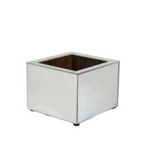 Vaso Ivy grande mdf e vidro espelhado para varandas Vaso Ivy grande mdf e vidro espelhado para varandas