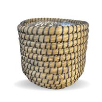 Vaso Jane Preto 30x26cm Fibra Natural Vaso Jane Preto 30x26cm Fibra Natural