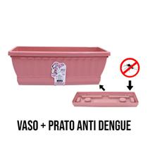 Vaso Jardineira Com Prato Rosa N35 Uninjet