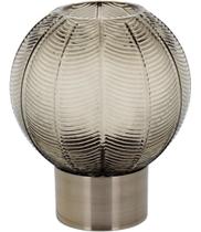 Vaso Jarro Decorativo Enfeite Decoração 21x21x21cm Vidro Cinza Vaso Jarro Decorativo Enfeite Decoração 21x21x21cm Vidro Cinza