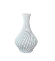 Vaso Jarro Decorativo Espiral Plástico Flores Artificiais