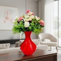 Vaso Jarro Decorativo Estrela Plástico Para Flores Artificiais Adorno para Sala Quarto Rack Escritório Impressão 3D