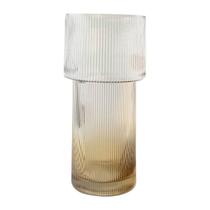 Vaso Liete vidro 14xA29cm âmbar -L Hermitage