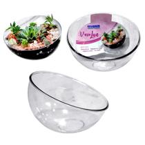 Vaso lua de acrilico pequeno 7,5x10,5cm de ø- kit 3pçs - Injeplastec