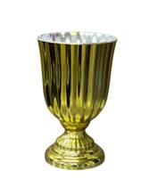 Vaso Luxo Grego Dourado Plástico - 20 cm de Altura e 14 cm de Diâmetro