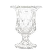 Vaso Lyor Diamond de Vidro Incolor 14,5cm x 11,5cm