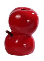Vaso Maçã Dupla em Cerâmica Tutti Frutti 13x9cm Vaso Maçã Dupla em Cerâmica Tutti Frutti 13x9cm