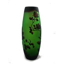 Vaso Manhattan Chic Antigo de Vidro Gravado Convexo 13,5 cm - Verde Vaso Manhattan Chic Antigo de Vidro Gravado Convexo 13,5 cm - Verde