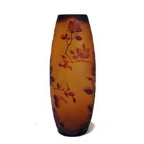 Vaso Manhattan Chic de vidro convexo âmbar 13,5 cm Vaso Manhattan Chic de vidro convexo âmbar 13,5 cm