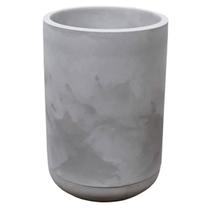 Vaso Match 36 com Prato (36L) Cor Cimento Queimado JAPI