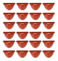 Vaso Meia Lua De Parede Horta Vertical 1 L Kit Com 24 Peças