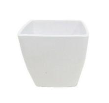 Vaso melamina quadrado liso branco saz 10x9cm