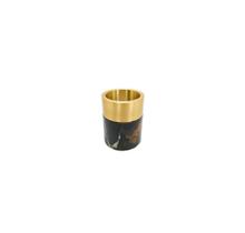 Vaso Menor Borda Metal Dourado Marmore Preto c Veios Luxo Vaso Menor Borda Metal Dourado Marmore Preto c Veios Luxo