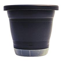 Vaso Milano Prato Anti-Dengue (M-28,5X24) Preto Riqueplás