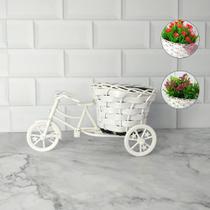 Vaso Mini Bicicleta Decorativa P/ Mesas Flores Artificiais - Decor Artificial
