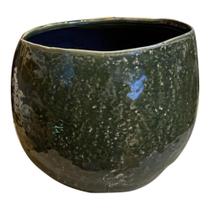 Vaso mischa floresta verde ceramica portuguesa Vaso mischa floresta verde ceramica portuguesa