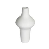 Vaso Moderno Ceramica Branco Relevo Horizontal Ovalado Luxo Vaso Moderno Ceramica Branco Relevo Horizontal Ovalado Luxo