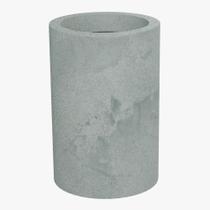 Vaso Moderno Cor Cimento Marmorizado M 46X30Cm - Caliterra