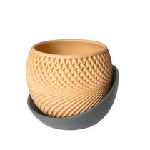 Vaso Moderno Decoração 3D Design Contemporaneo Minimalista 10x12cm Vaso Moderno Decoração 3D Design Contemporaneo Minimalista 10x12cm