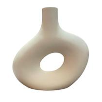 Vaso moderno médio em cerâmica - branco Vaso moderno médio em cerâmica - branco