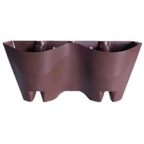 Vaso Modular de Parede (41X14X19) Tabaco OKLA