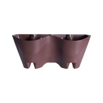 Vaso Modular Okla Parede Tabaco para Jardim Vaso Modular Okla Parede Tabaco para Jardim