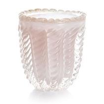 Vaso Murano Dubai IV "M" Jade Rosa C/ Detalhe Em Ouro
