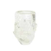 Vaso Murano Elegance Cristal Transparente Cristais São Marcos