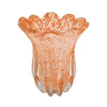 Vaso Murano Italiano Abóbora Redondo Menor Gracioso Lapidado