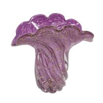 Vaso Murano Italiano Decorativo Violeta Lapidados Diagonal