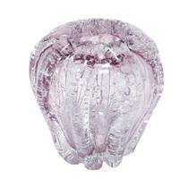 Vaso Murano Italiano Incolor Design Bolhas Lapidados Sinuoso Vaso Murano Italiano Incolor Design Bolhas Lapidados Sinuoso