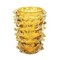 Vaso Murano Italiano Pigmentos Rosé Finos Lapidados Luxo Vaso Murano Italiano Pigmentos Rosé Finos Lapidados Luxo