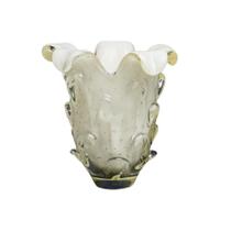 Vaso Murano Pérola Cristais São Marcos
